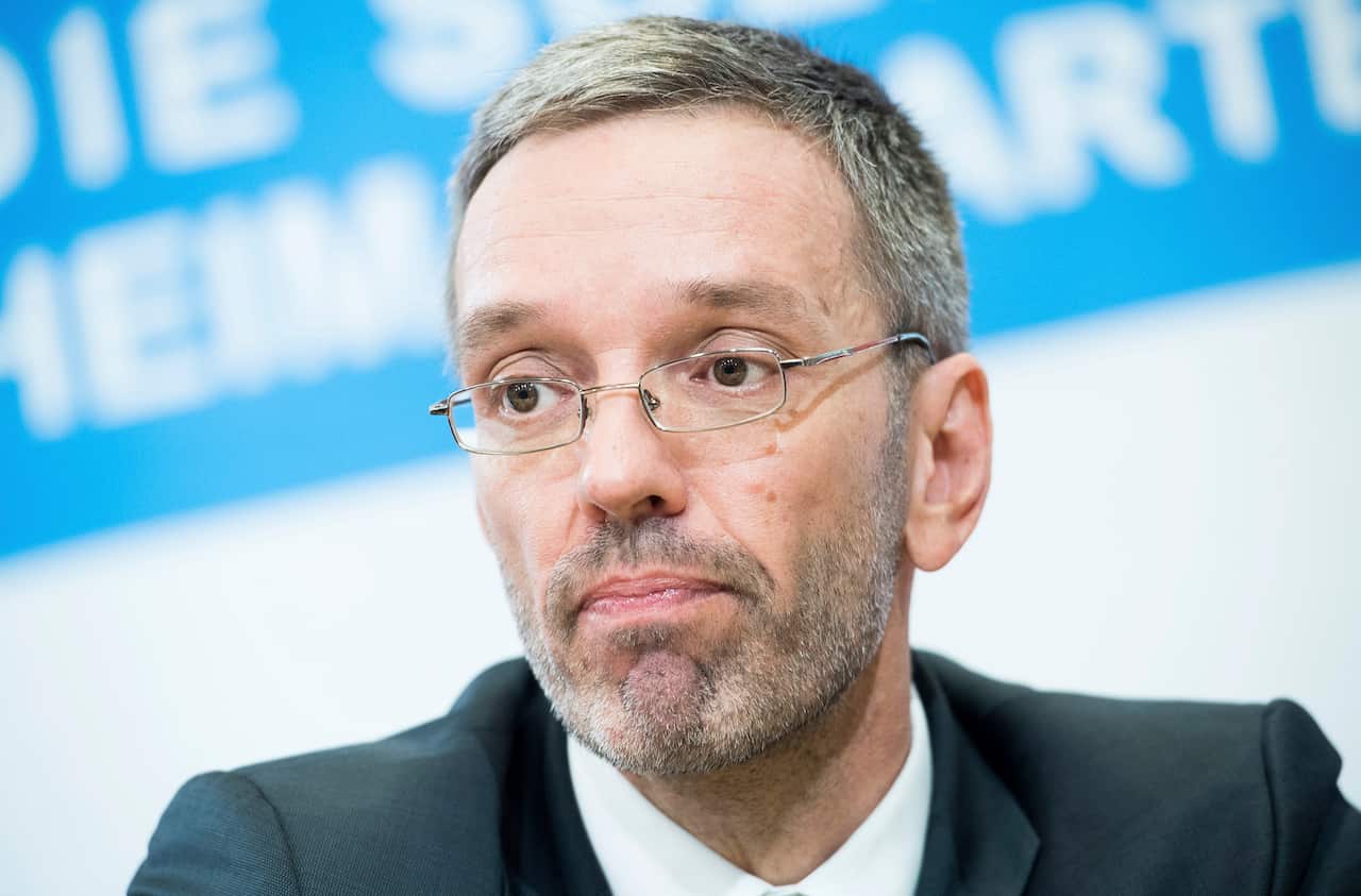 Leader of Austria's far-right Freedom Party Herbert Kickl.