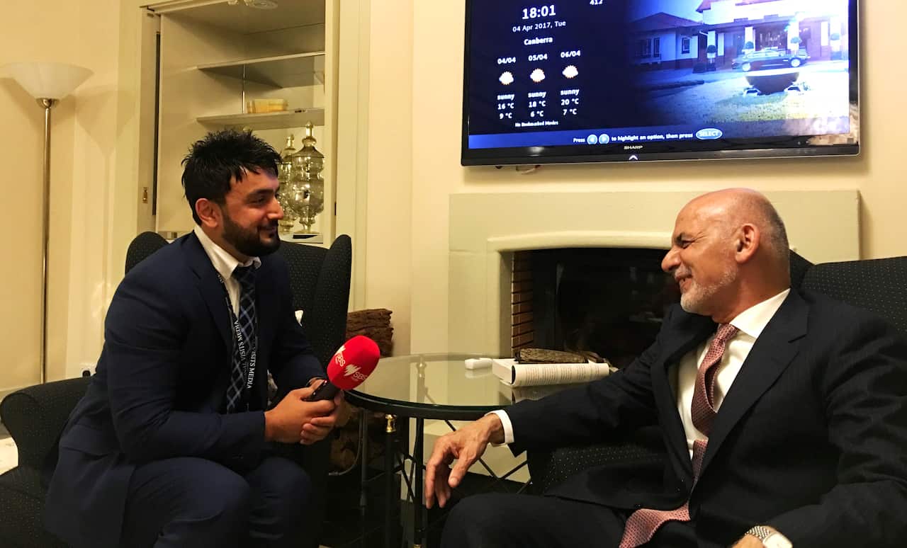 Abdullah Alikhil and Afghan President