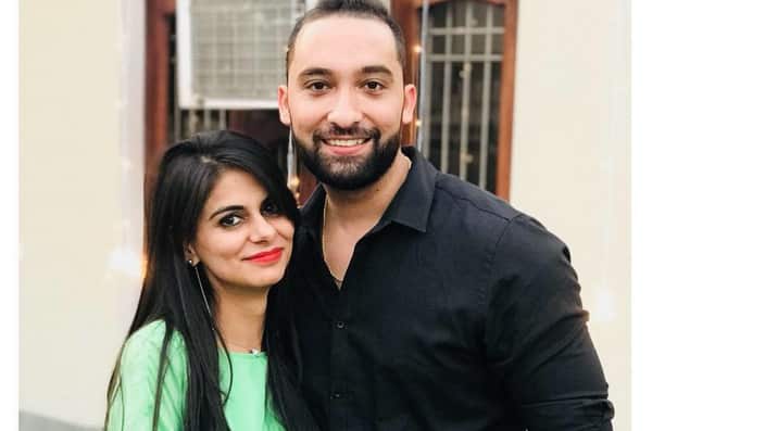 Abi Sood with his wife T Sethi.