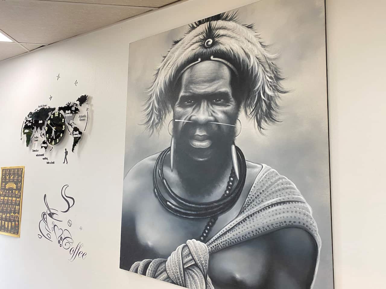 photo placed at one of the nepali grocery shop