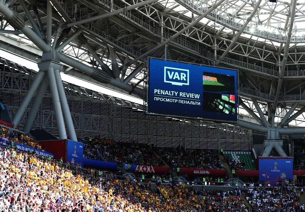 The VAR was used at the World Cup during Australia's clash against France.