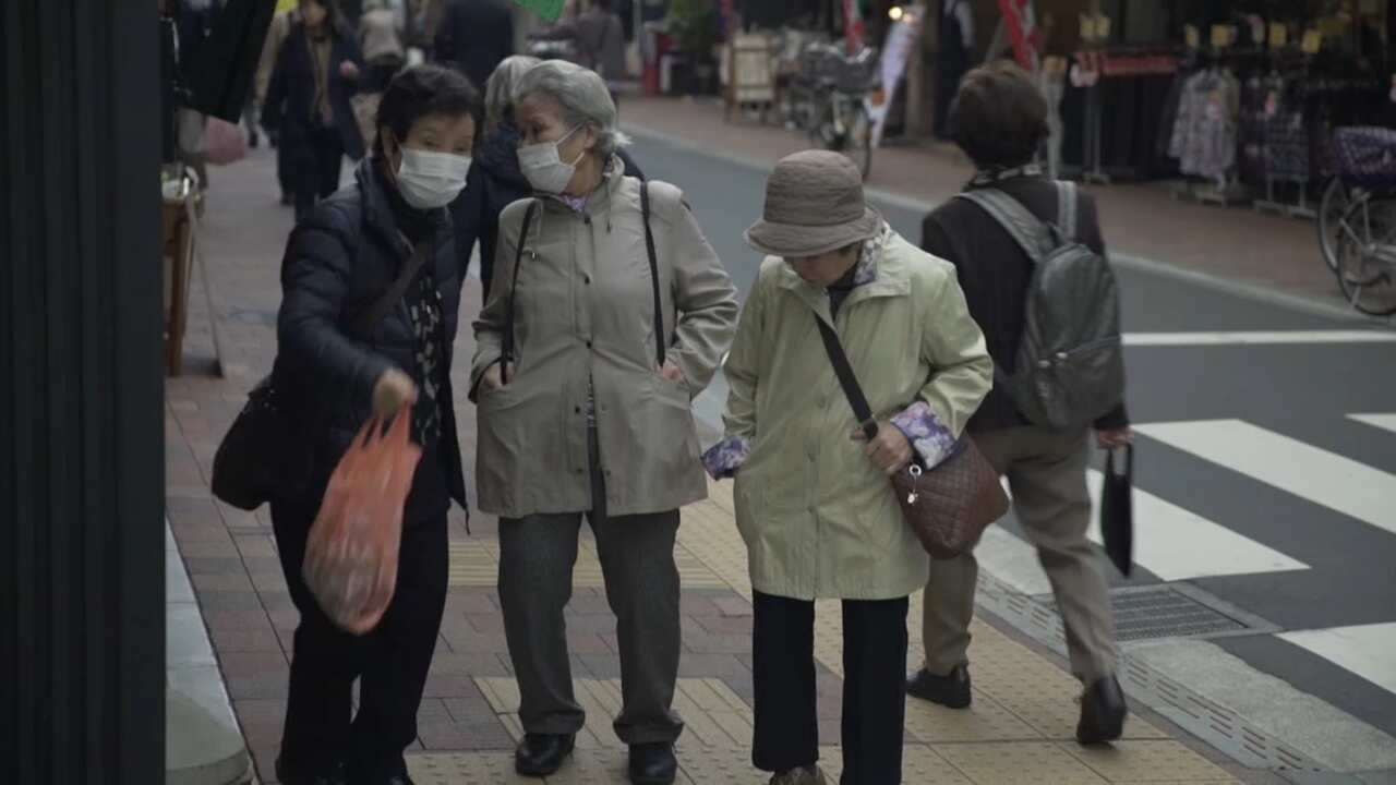 Japan's economy battles a crippling labour shortage caused by an ageing and shrinking population.