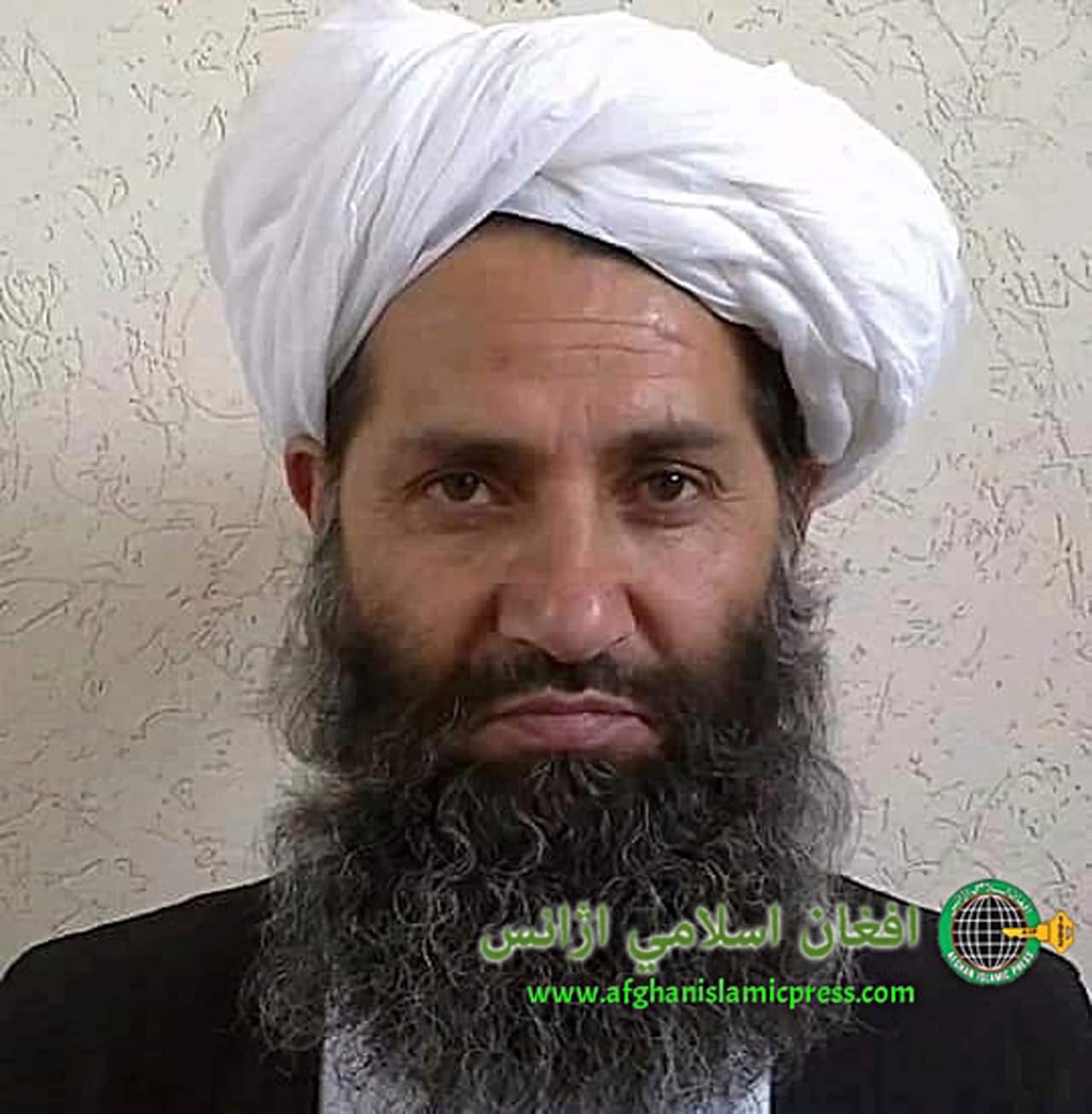 In this undated photo, the new leader of Taliban fighters, Mullah Haibatullah Akhundzada poses for a portrait. 
