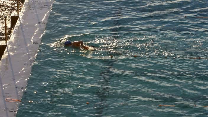 Swimming in winter