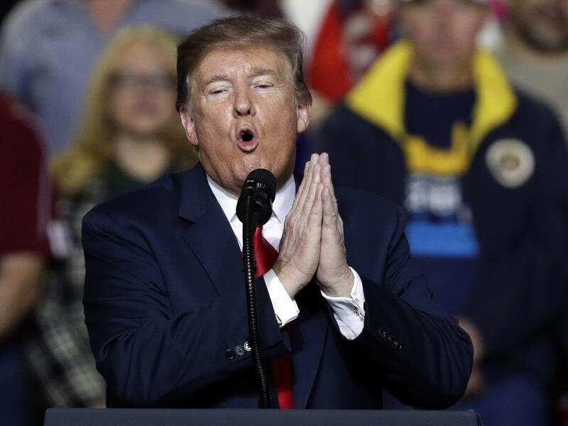President Donald Trump at a rally in El Paso, Texas