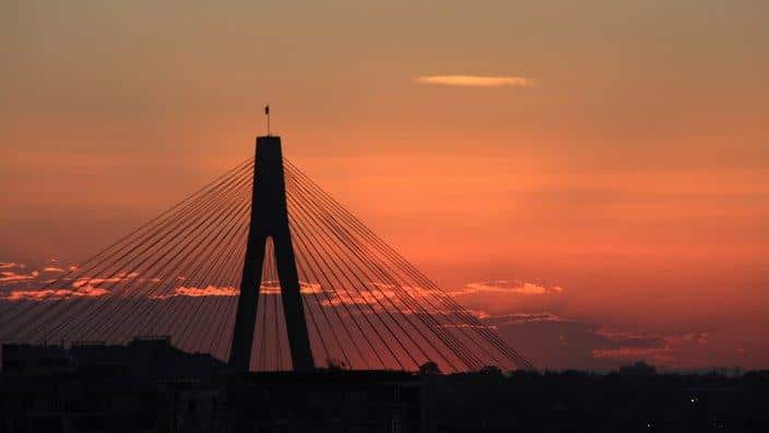 A view of Sydney toward the Anzac Bridge, Observatory Hill, Jan. 6, 2008.