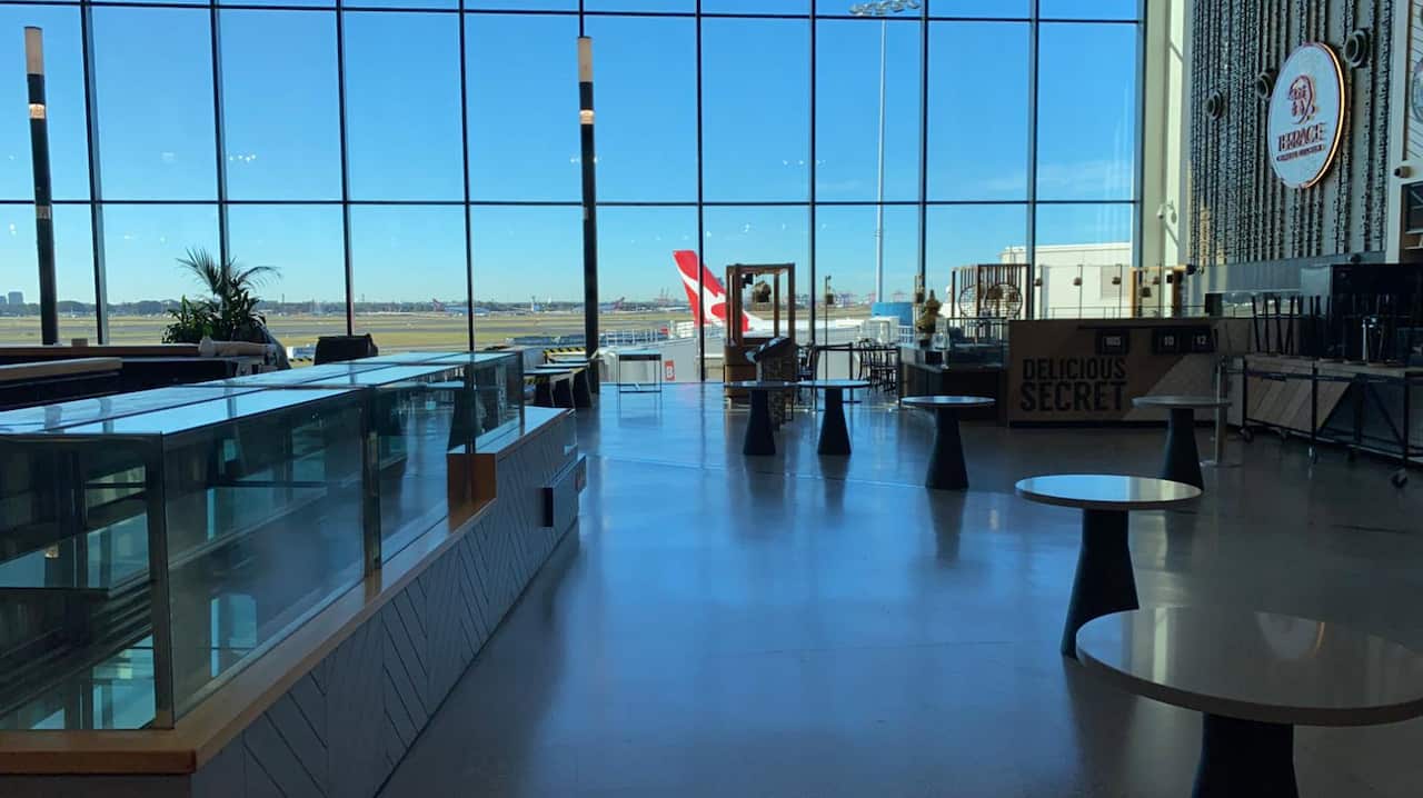 L'aeroporto Tullamarine di Melbourne desolatamente vuoto