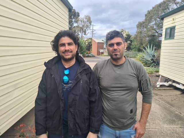 Ahmad Zahir Azizi (left) thought he would spend his entire life in detention.