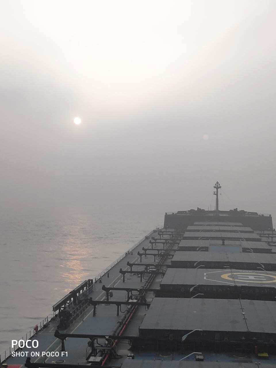 The view from the vessel.