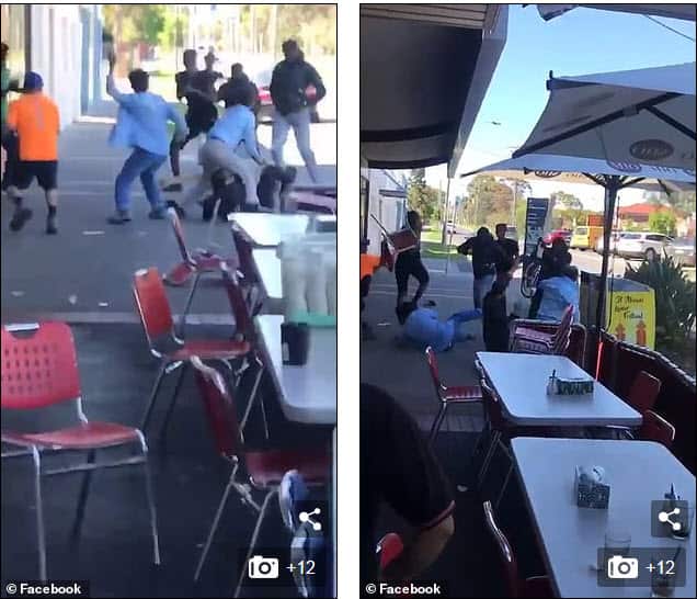 Brawl between locals and African youths outside Viet restaurant in St Albans