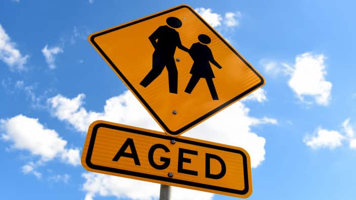 An sign is seen outside an aged-care facility on the Gold Coast, Thursday, April 23, 2015. (AAP Image/Dave Hunt) NO ARCHIVING