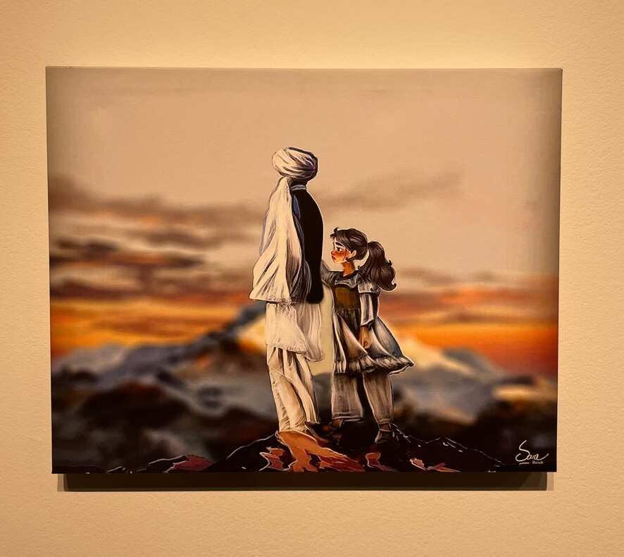 A piece from the exhibition My Life My Story.