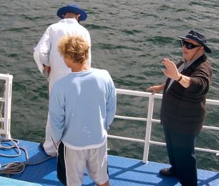 Il professor Albani con i suoi studenti