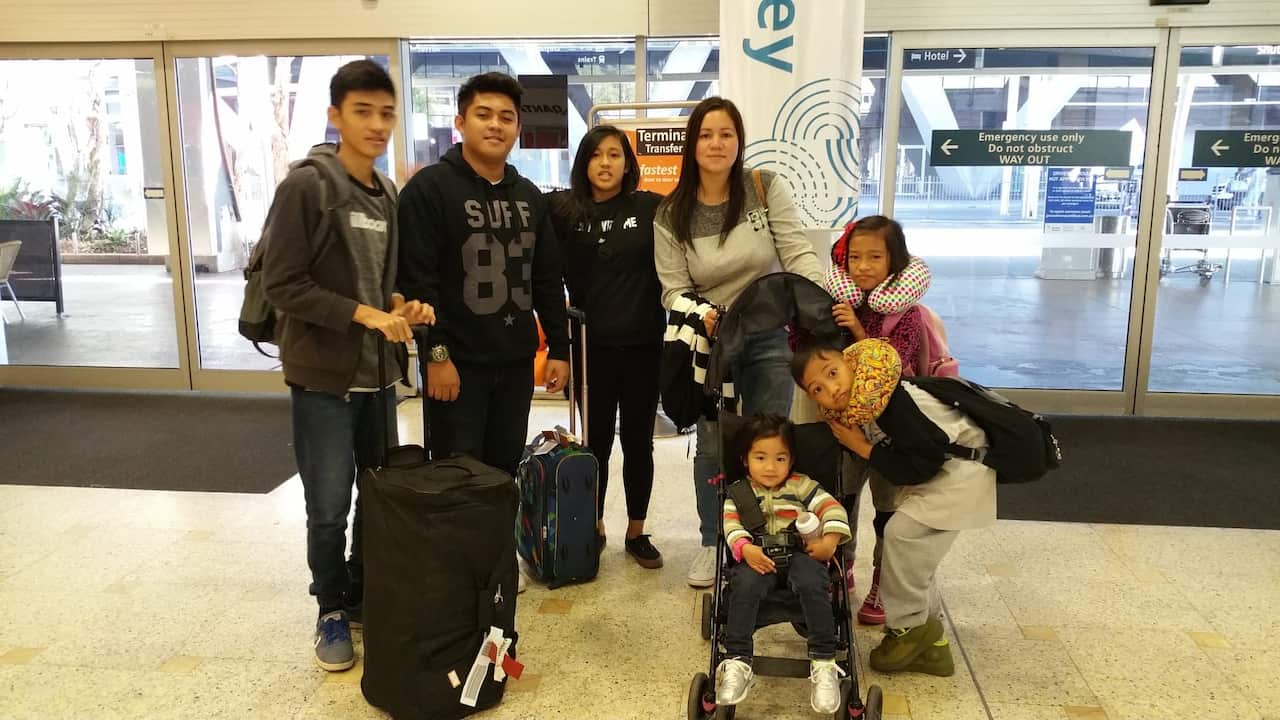 Aldrin Dabuan kids arrived in Sydney Australia year 2016