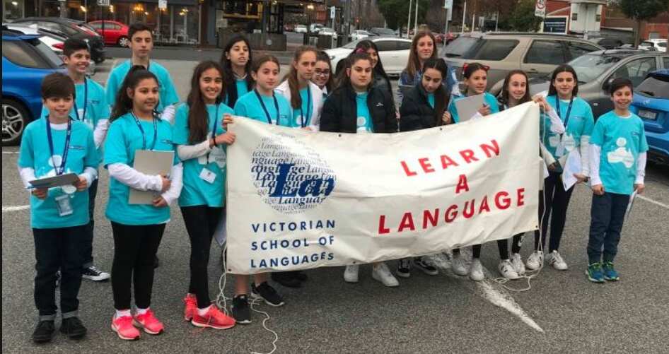 Estudiantes de la escuela VSL
