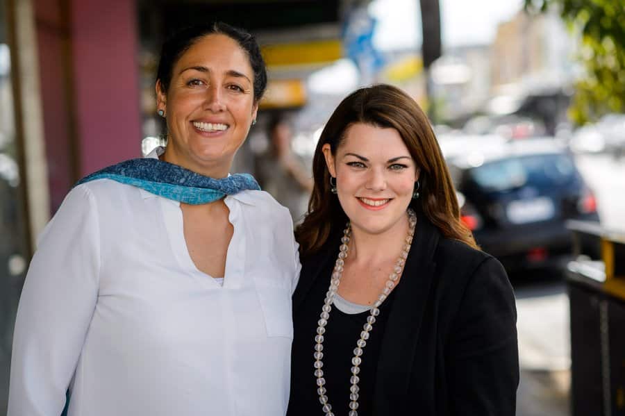 Alex Bhathal with Sarah Hanson Young