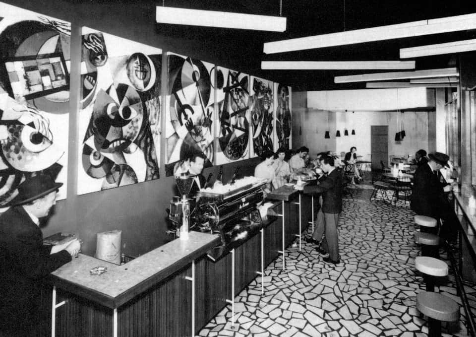 Legend Café – espresso bar section Bourke Street, Melbourne, Vic., c. 1956
