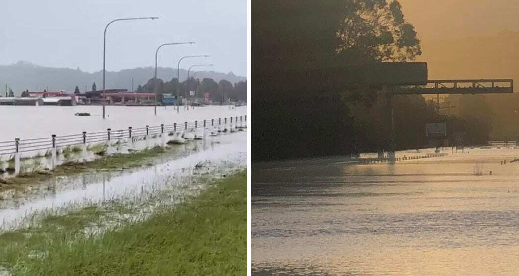 The area was completely under water for at least three days