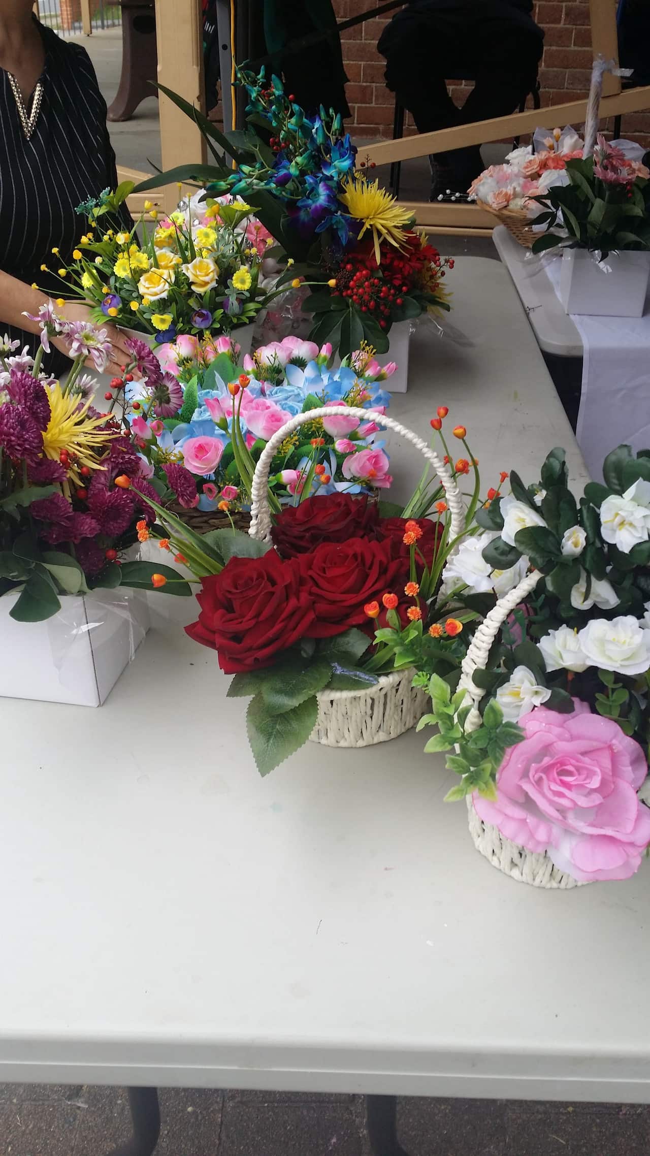 Amal flower arranging