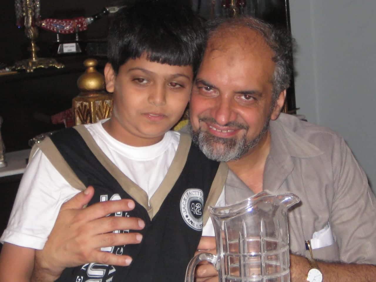 Aman Rehman with his Dad