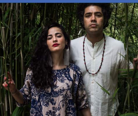 Amaru Tribe con el artista y productor nominado por un Aria, Oscar Jiménez y la cantante/artista visual Katherine Gailer.