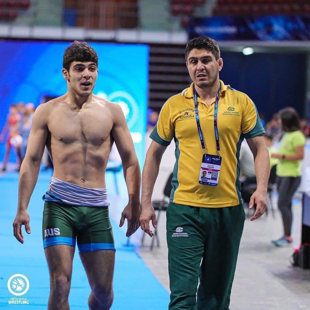 Amin Yaqubi with his student