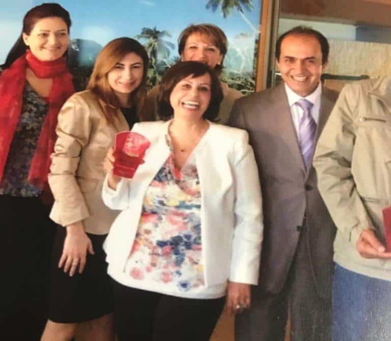 Amira Eissa during recognition in Lebanese university