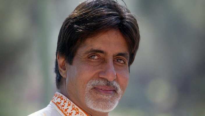 Indian actor Amitabh Bachchan  poses in 