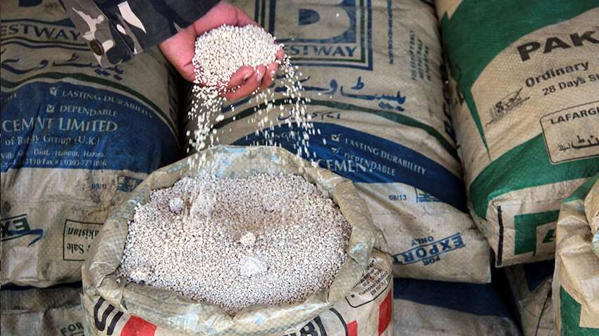 Ammonium nitrate stockpile 