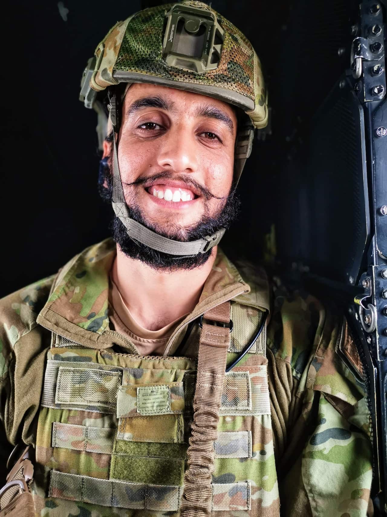 Capt Ghuman during Operation Okra in Iraq, 2019