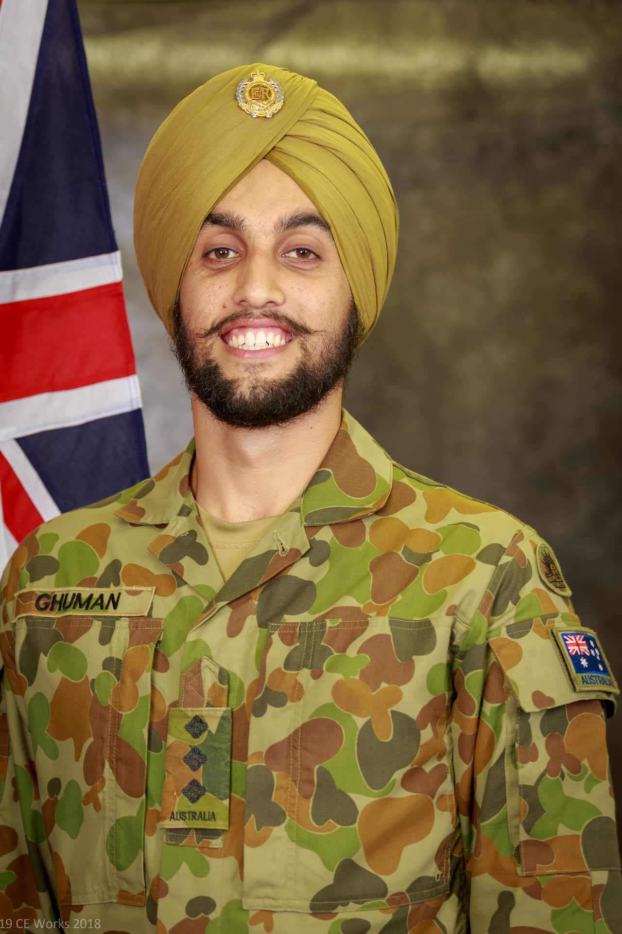 A formal picture of Capt Ghuman taken in the year 2018