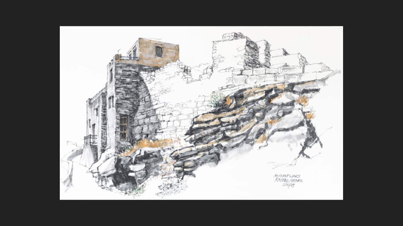 Ancient Walls, Kastro, Sifnos. 