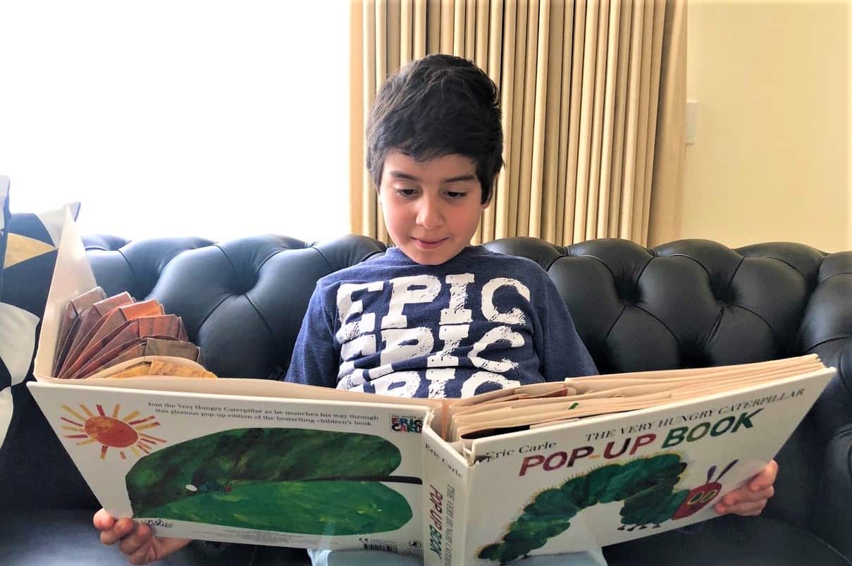 Greek language school student, Andreas.