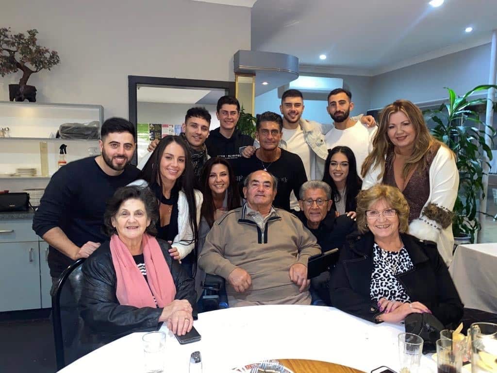 Andrew Lambrou's extented Greek -Cypriot family