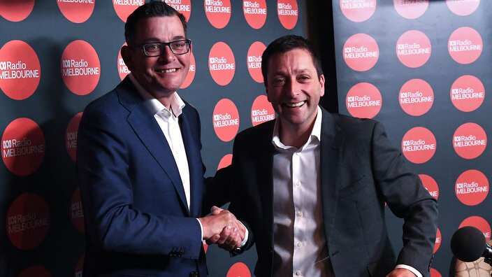 Premier Daniel Andrews and Opposition Leader Matthew Guy.