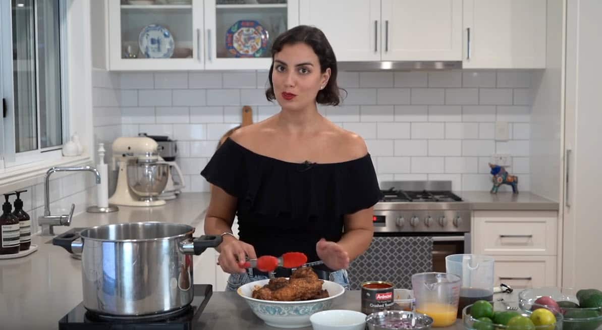 A screenshot from Eating with Andy on YouTube