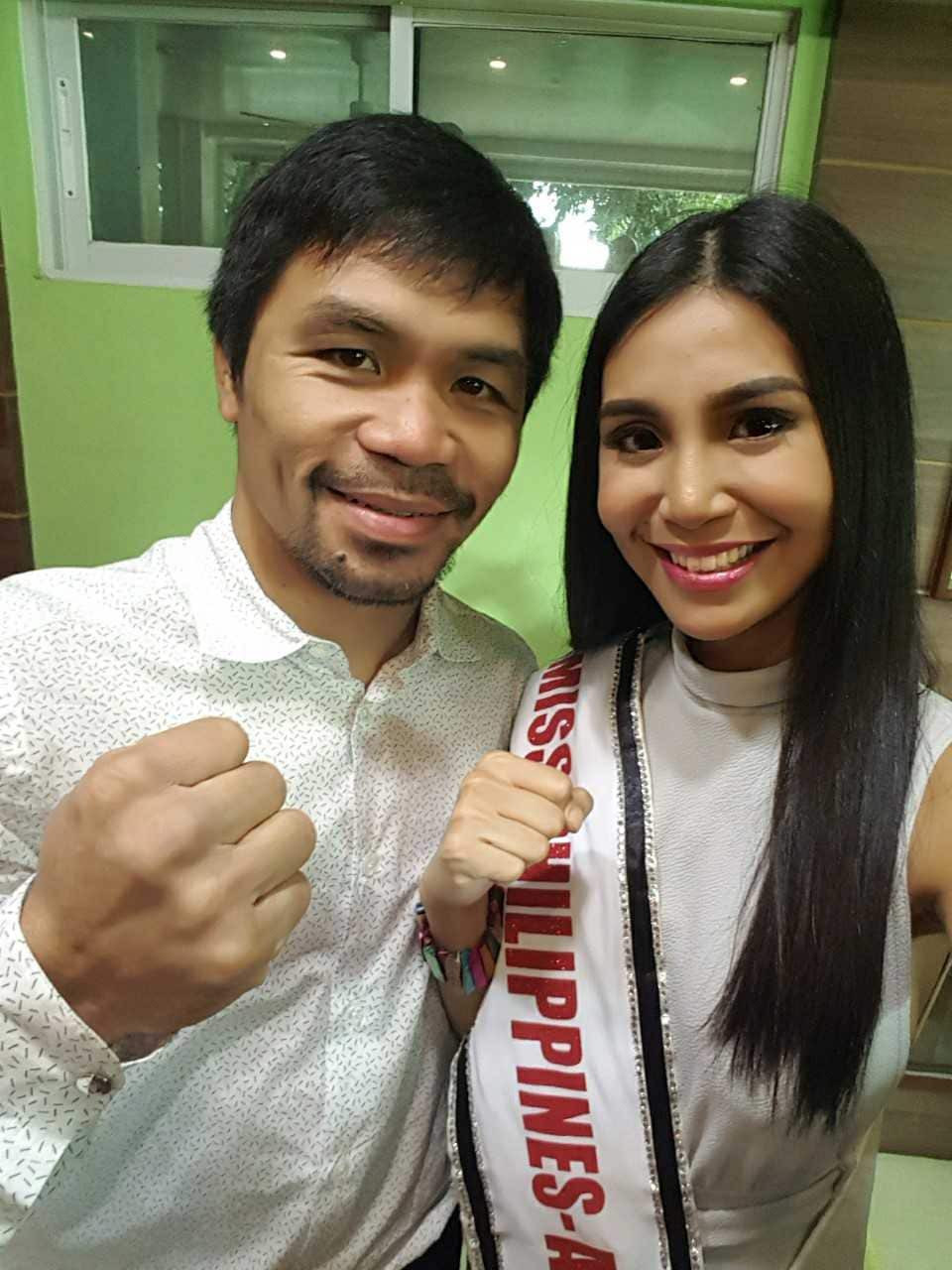 Angela Leonidas and Manny Pacquiao
