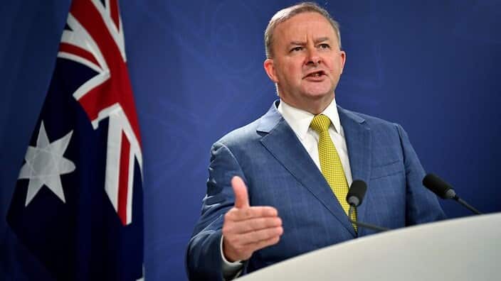Australian PM Anthony Albanese. 