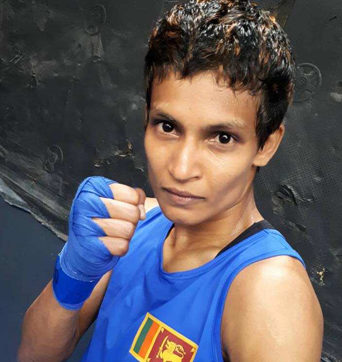Sri Lankan boxer Anusha 