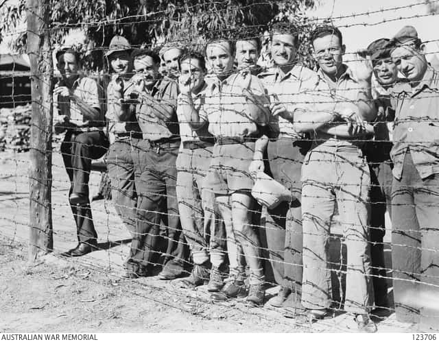 Italian POWs in Liverpool prisoners or war and internment camp in Australia.