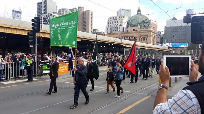 Thousands of people have gathered in Melbourne to honour Australia's servicemen and women.