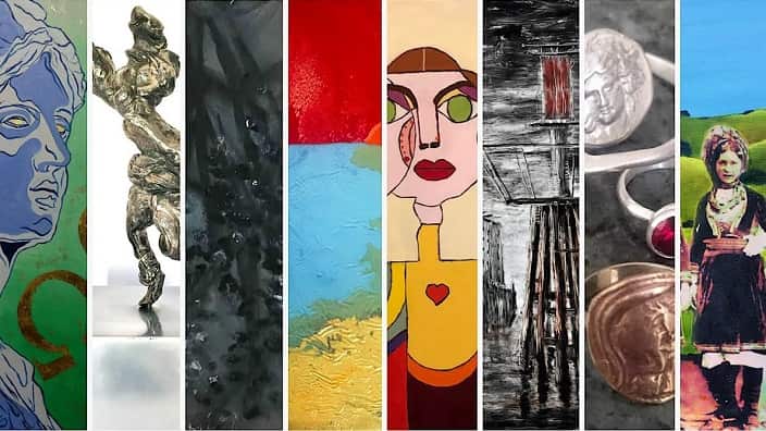 A glimpse of this year's exhibition artworks. 