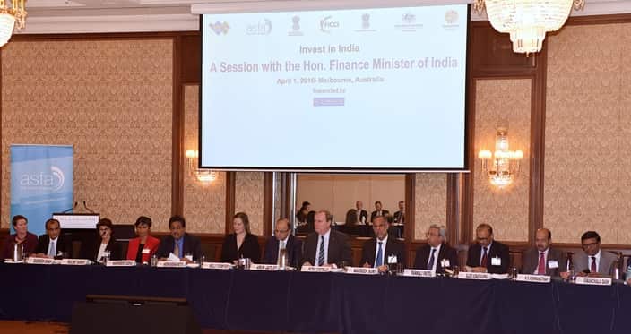 At the Invest in India Roundtable