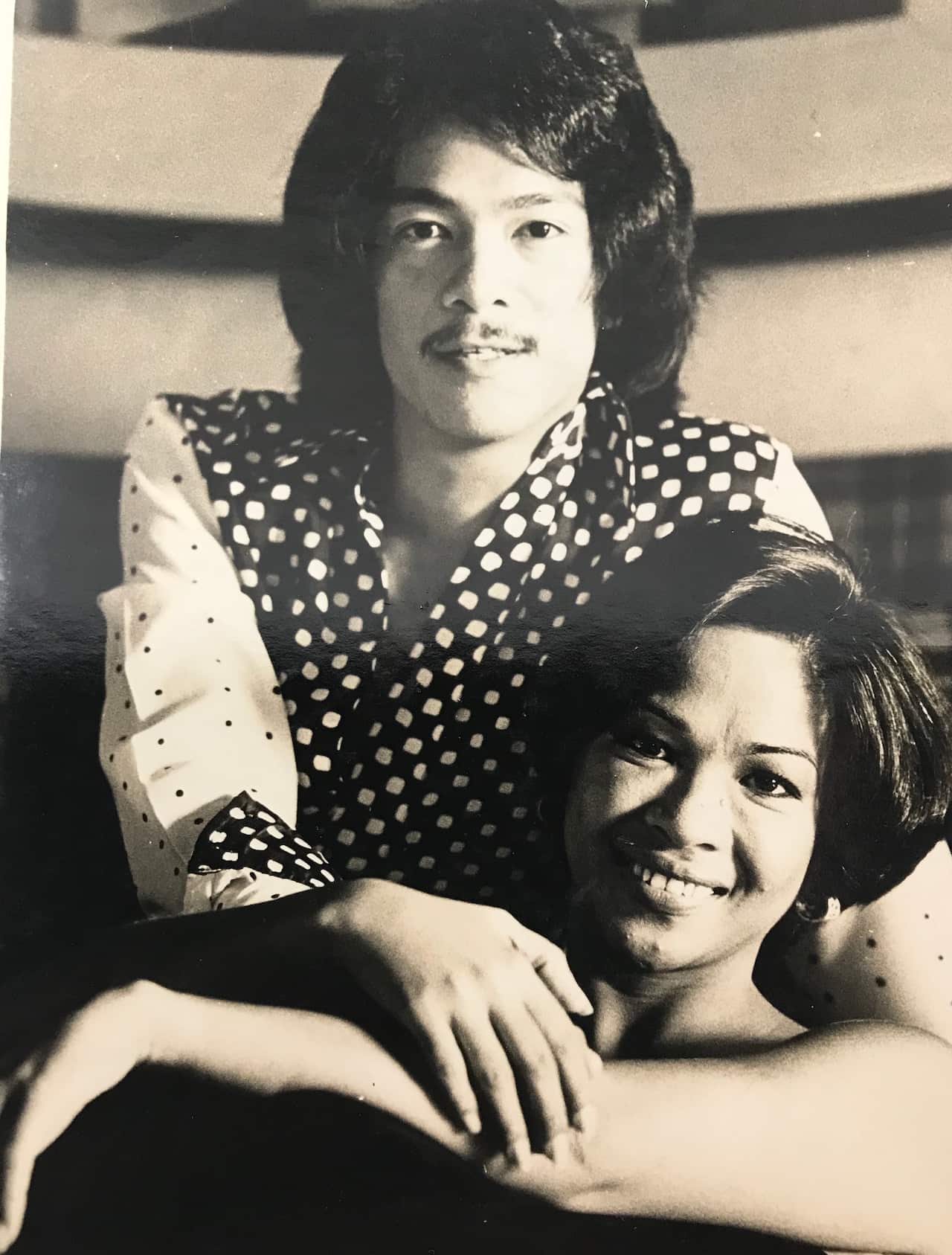 Amelia with then heartthrob Rico J Puno