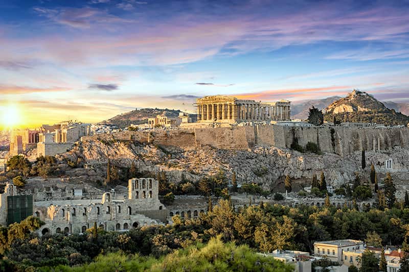 Time travel to ancient Athens, Greece