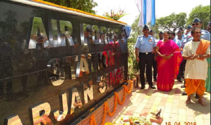 The renamed India Air Force base in Panagarh, West Bengal