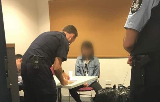 The second woman after her arrest