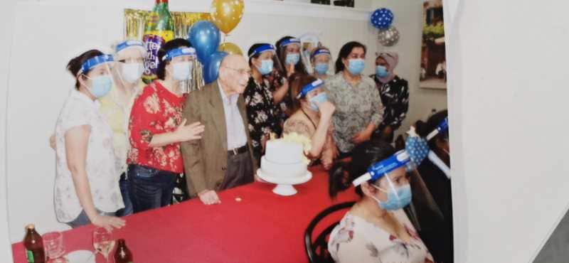 Mr Arthur Jeffery celebrated his 103 birthday in the nursing home