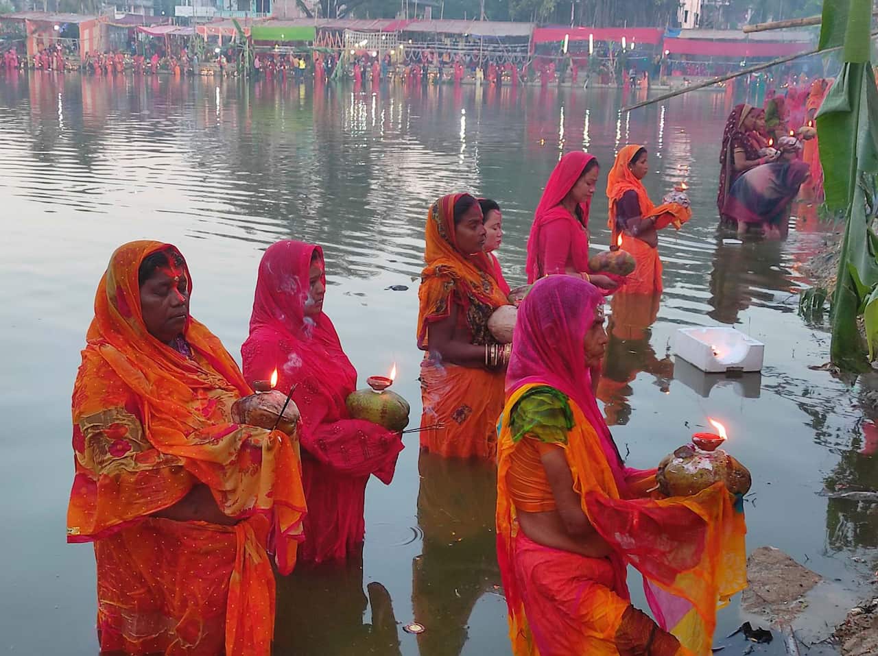 Chhath celebration in Nepal