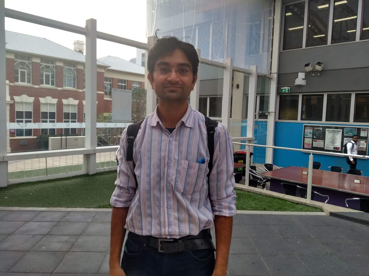 Ashish Kale, an international student